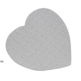 Sublimation Blank Heart Shaped Puzzle Party Favor Heat Transfer A4 DIY Jigsaw Creative Valentine's Day Gift GCE13810