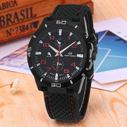 Wristwatches Silicone Sports Car Watch Fashion Military Waterproof Watches Sport Analogue Men's Quartz Hours Clock Relogio MasculinoWristw