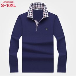 Fashion Men's Long Sleeve Polo T-shirt Men's Middle-Aged Business Leisure Polo Brand Men's Solid Colour Paul Shirt Top 220402