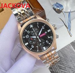 Six stitches luxury mens watches All dials work 40 mm in diameter Quartz high quality European chronograph President Day Date switzerland highend wristwatches