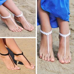 Anklets Women Hand Weave Braided Rope Foot Ankle Barefoot Sandals Bracelet Female Marc22