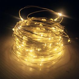 Strings Led Fairy Lights Copper Wire String 1/2/5/10M Holiday Outdoor Lamp Garland For Christmas Tree Wedding Party Decoration BatteryLED St