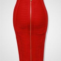 -16 цветов XL XXL Сексуальная твердая молния Оранжевая синяя черная красная белая розовая юбка для повязки Женщины Эластичная кузовная юбка для летних карандаш 58 см 220623