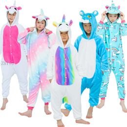 FZOSM Pijama de Unicornio Suave para Niñas Pijama de Unicornio para Niños 
