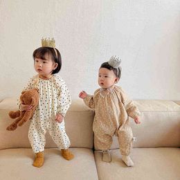 2022 Autumn Newborn Baby Clothes Kid Cotton Romper Toddler Boy Girl Spring Clothes Baby Thanksgiving Outfits G220510