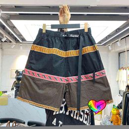 Men's Shorts KAPITAL MAN Shorts 2021 Men Women High Quality Patchwork Kapital Shorts Multicolor Side Stripe Overisze Breeches T220825