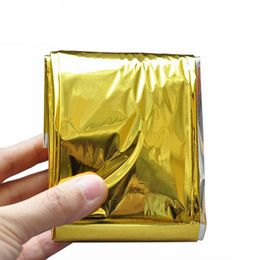 Portable Thermal Blankets Party Favor Waterproof Emergency Foil Thermal First Aid Rescue Life-saving Blanket Outdoor