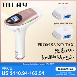 Home Beauty Instrument Mlay Epilators T3 IPL Laser Hair Removal Device Machine Permanent Electric Depilador a Laser Face Body 3IN1 500000 Flashes