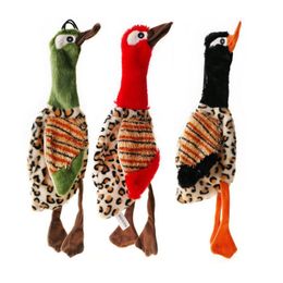 30*9cm Lovely Squeak Plush Pet Dog Toy Duck Bird Stuffing Free Puppy Interactive Play Empty Pet Dog Sound Toy