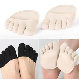 Socks & Hosiery Women Cotton Sponge Silicone Anti-slip Lining Heelless Liner Sock Invisible Forefoot Cushion Foot Pad High Heels SocksSocks