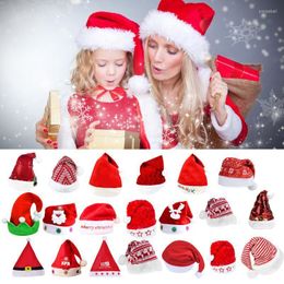 Beanie/Skull Caps 25# Xmas Hat Holiday For Adults Christmas Unisex Santa Beanie Party Supplies Cotton Pompom Furry Balls Pros22