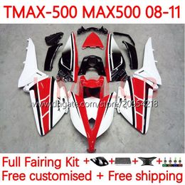 Injection Mould Body For YAMAHA T-MAX500 TMAX-500 MAX-500 T 08-11 Bodywork 32No.12 TMAX MAX 500 TMAX500 MAX500 08 09 10 11 XP500 2008 2009 2010 2011 Fairings sale white