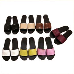 Women's summer beach diamond Casual Flat Slippers 7 Colors Sandal Designer Slippers