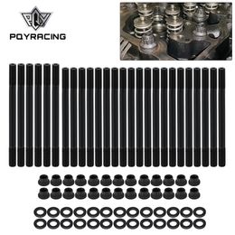 Cylinder Gasket Head Stud Replacement Kit with 12-Point Nuts For Dodge Cummins 24V Diesel 5.9L 6.7L 1998-2020 PQY-ATS06BK