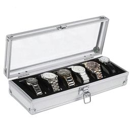 12 watch display box UK - 6 12 Grids Watch Box Wristwatch Display Case Durable Packaging Holder Jewelry Collection Storage Organizer 220617