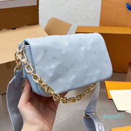 Crossbody Bag Lady Flip Shoulder Bags Metal Chain Handbag Purse Real leather Lady Soft leathers High quality