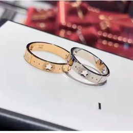 Joyería diseñadora de lujo anillo mujeres hombres de moda anillo de am de moda accesorios clásicos de joyería ampliada anillo de amantes de alta calidad es muy bueno