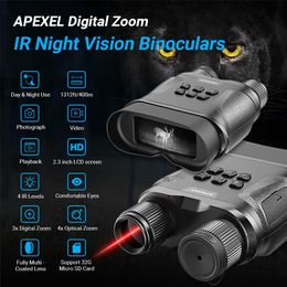 APEXEL IR Night vision device Binoculars HD Digital binoculars long range Night Vision Goggles for Hunting Binoculares telescope 220712