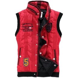 style Men's Stand collar Keep warm Thicken Slim Casual Vests Vest For Winter Youth Trend Big Plus Size M-4XL 3 Colors 201128