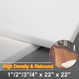 Square High Density Seat Foam Cushion Sheet Upholstery Replacement Pad High Density Premium Chair Cushion Seat Pad 55X55cm 201009