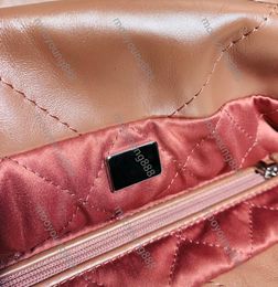 10A Top Tier Quality Luxuri Digners 22 Handbag Quilted Hobo Tote Women Small Real Leather Bucket Purse Shopping Tote Calf Shoulder Rose Gold Chain Bag Clutch47ET