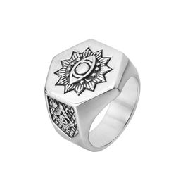 Stainless Steel Free Masons Masonic Rings Freemason Signet Ring Eye of Cruz Evil Eyes Freemasonry Fraternal Association Jewelry