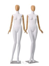 New Style Wooden Bendable Hand Matte White Mannequin Fibreglass Whole Body Model Customised