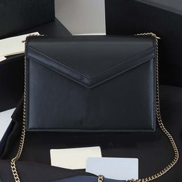 Chain Bag Solid Hand Bags Cross Body Net Red Small Black Purse Envelope Bag Korean European Style Messenger Walle Fashion Classic Letter