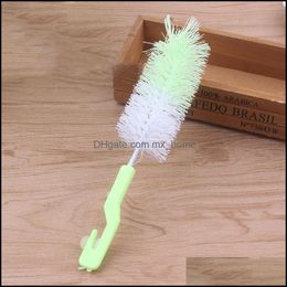 Cleaning Brushes Wholesale Food Grade Baby Milk Bottle Brush With Hook Mi Dhaff