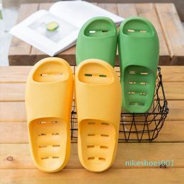 Slippers Thick Platform Women Indoor Bathroom Soft EVA Anti-slip Lovers Home Floor Slides Ladies Summer Shoes asz