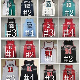 NC01 Ja 12 Morant 2 Lonzo Ball Zach 8 LaVine Mike 10 Bibby NCAA Basketball Jersey Alex Caruso Derrick 1 Rose Demar DeRozan 23 Michael Dennis 91