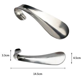 1pcs Kaşık Ayakkabı Profesyonel Shoehorn 145cm Paslanmaz Çelik Metal Ayakkabı Boynuz Ayakkabı Kaldırma Aracı 220713