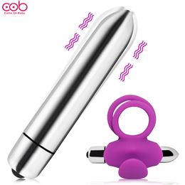 Quite Vibrator Bullet Massager For Women Masturbation sexy Toys Delayed ejaculation Penis Cock Rings Male Vibration