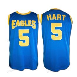 Nikivip Customise #5 Kevin Hart High School College Basketball Jersey Men's All Stitched Blue Any Name And Number Size 2XS-4XL 5XL 6XL Vest Jerseys