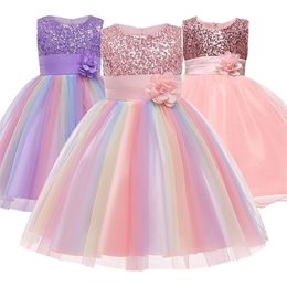 Girls Dresses For Birthday Baby Girl 310 yrs Christmas Outfits Children Girls Sequins Princess party Dress Kids clothes 220707