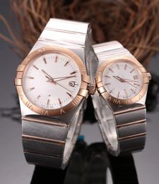 Top fashion men and women 28mm38mm watch automatic mechanical movement 316L case strap montre de luxe gifts couple wristwatch