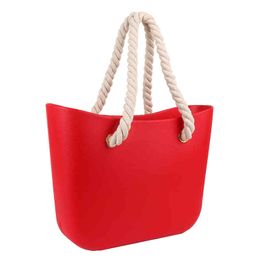 2022 Waterproof silicone eva summer handbag lady women tote beach bag