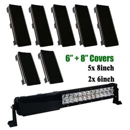 Lighting System 52 INCH Protective Cover Snap On Black For Straight Curved LED Light Bar Truck