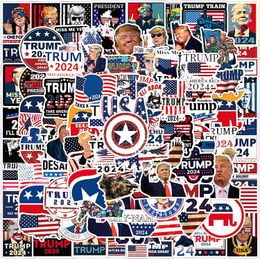 100Pcs Trump 2024 Stickers Skate Accessories Waterproof Vinyl Funny USA Presidential Election Sticker for Skateboard Laptop Water Bottle Car Decals