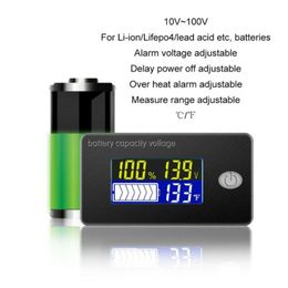 Interior Decorations Multifunctional Thermometer JS-C35 12/24/36/48V Battery Capacity Indicator Screen LCD Voltmeter Temperature Metre Power