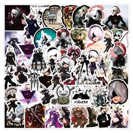 New Waterproof 10/30/50PCS Game NieR Automata Anime Stickers Skateboard Laptop Luggage Phone Car Bike Cool Graffiti Decal Toy Sticker for Kids sticker