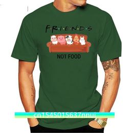 Animal Friends Not Food Funny T Shirt Black Size Summer MenS Fashion Short Sleeve Cotton Cross Custom Shirt Printing 220702