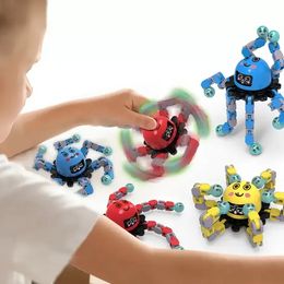 a fidget UK - Fidget Toys Spinner Luminous Kids Antistress Fingertips Hand Spinner Toy Children DIY Deformed Chain Stress Anxiety Gifts C0720X03