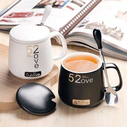 coffee mugs ceramica creativas tumbler cups couples mug set tea cup tazas para cafe tumblers creative with lid LJ200821