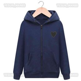 Designer Cdgs Classic Hoodie Fashion Play little Red Peach Heart Printed Mens And Womens Hooded Sweater Coat q2