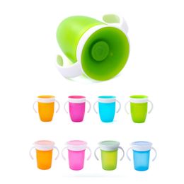 360 Degree Can Be Rotated Magic Baby Learning Drinking LeakProof Child Water Cup Bottle 260ML