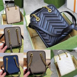 2022 mens womens marmont fashion lether matelasse mini chain bags designer shoulder bag g clutch handbags double
