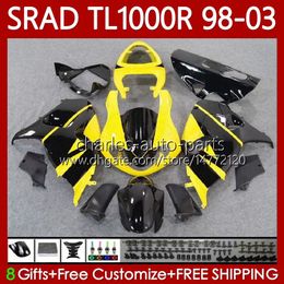 OEM Body For SUZUKI SRAD TL-1000 TL 1000 R TL1000R TL-1000R 98-03 Bodywork 118No.29 TL1000 R Yellow black 98 99 00 01 02 03 TL 1000R 1998 1999 2000 2001 2002 2003 Fairing Kit