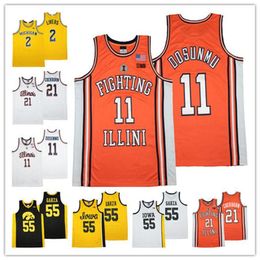 Basketball Jerseys Ncaa Illinois Fighting Illini Ayo Dosunmu College Kofi Cockburn Iowa Hawkeyes Luka Garza Michigan Wolverines Isaiah