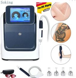 Anti Pigment Whitening Oem Black Doll Tattoo Removal Machine Nd Yag Laser Machine 532/1064/755/1320 Nm Beauty Salon Skin Grey Red Colours For Choose
